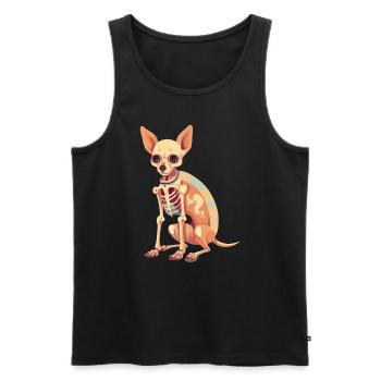 Chihuahua Halloween Puppy Trick Or Treat Dog Lover - Men's Premium Organic Tank Top - black - Front - Michal (187cm)