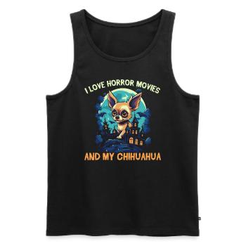 Chihuahua Halloween Puppy Trick Or Treat Dog Lover - Débardeur bio Premium Homme - noir - Devant - Michal (187cm)