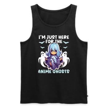 Anime Halloween Kawaii Süßes oder Saures Gruseliger Manga - Männer Premium Bio Tank Top - Schwarz - Vorne - Michal (187cm)