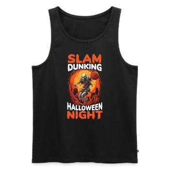 Basketball Halloween Trick ou Treat Spooky Baller - Débardeur bio Premium Homme - noir - Devant - Michal (187cm)
