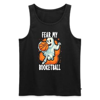 Basketball Halloween Trick ou Treat Spooky Baller - Débardeur bio Premium Homme - noir - Devant - Michal (187cm)