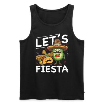 Avocado Taco Mexique Guacamole Lover Cinco De Mayo - Débardeur bio Premium Homme - noir - Devant - Michal (187cm)