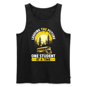 Schulverwalter Schulleiter Admin Squad - Männer Premium Bio Tank Top - Schwarz - Vorne - AI Model Male 178 light (178cm)