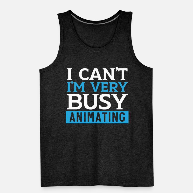 3d Animator Animate Key Frames Rendering Animation Débardeur bio Premium Homme
