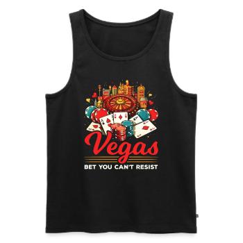 Bundesstaat Las Vegas, Nevada, USA, Amerika, Vereinigte Staaten - Männer Premium Bio Tank Top - Schwarz - Vorne - Michal (187cm)