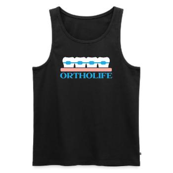 Kieferorthopädischer Assistent Beruf Zahnarzt Zahnarzt - Männer Premium Bio Tank Top - Schwarz - Vorne - Michal (187cm)