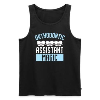 Kieferorthopädischer Assistent Beruf Zahnarzt Zahnarzt - Männer Premium Bio Tank Top - Schwarz - Vorne - Michal (187cm)