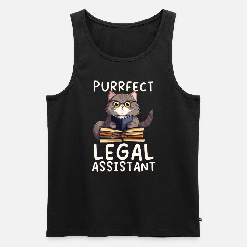 Juristischer Assistent Jurastudent Beruf Rechtsanwaltsfachangestellte - Männer Premium Bio Tank Top - Schwarz