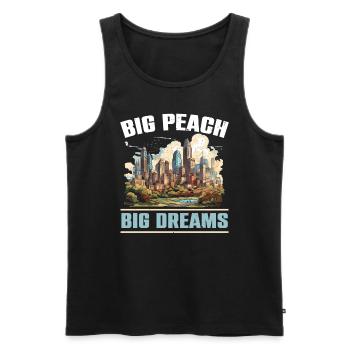 Atlanta City, Géorgie, États-Unis, États-Unis, États-Unis - Débardeur bio Premium Homme - noir - Devant - Michal (187cm)