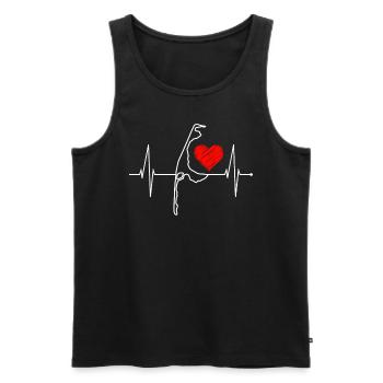 Sylt Skyline Nordsee Herzschlag Nordfriesen Sylter - Männer Premium Bio Tank Top - Schwarz - Vorne - AI Model Male 178 light (178cm)