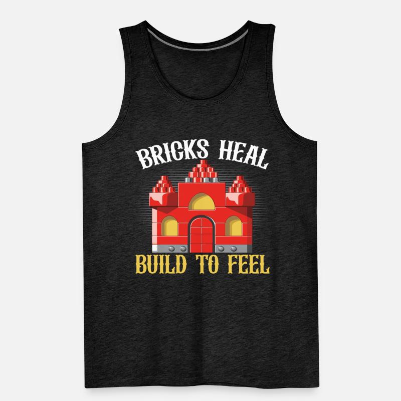 Master Builder Bricks Blöcke Spielbausteine Männer Premium Bio Tank Top