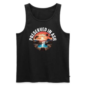 Pompeji Geschichte Reisen Ich liebe das Römische Reich - Männer Premium Bio Tank Top - Schwarz - Vorne - Michal (187cm)