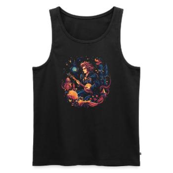 GN GN GN Jeu vidéo de rôle en direct - Débardeur bio Premium Homme - noir - Devant - Michal (187cm)