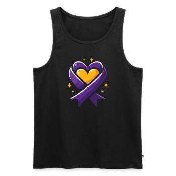 Autoimmune Hepatitis Awareness World Hepatitis Day - Men's Premium Organic Tank Top - black - Front - Michal (187cm)