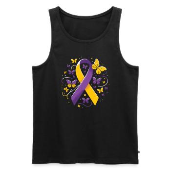 Autoimmune Hepatitis Awareness World Hepatitis Day - Men's Premium Organic Tank Top - black - Front - Michal (187cm)