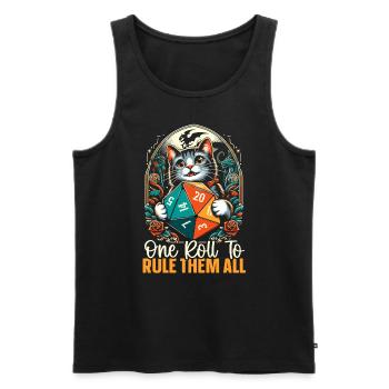 Role Playing Game RPG Master Video Game Gamer - Men's Premium Organic Tank Top - black - Front - AI Model Male 178 light (178cm)