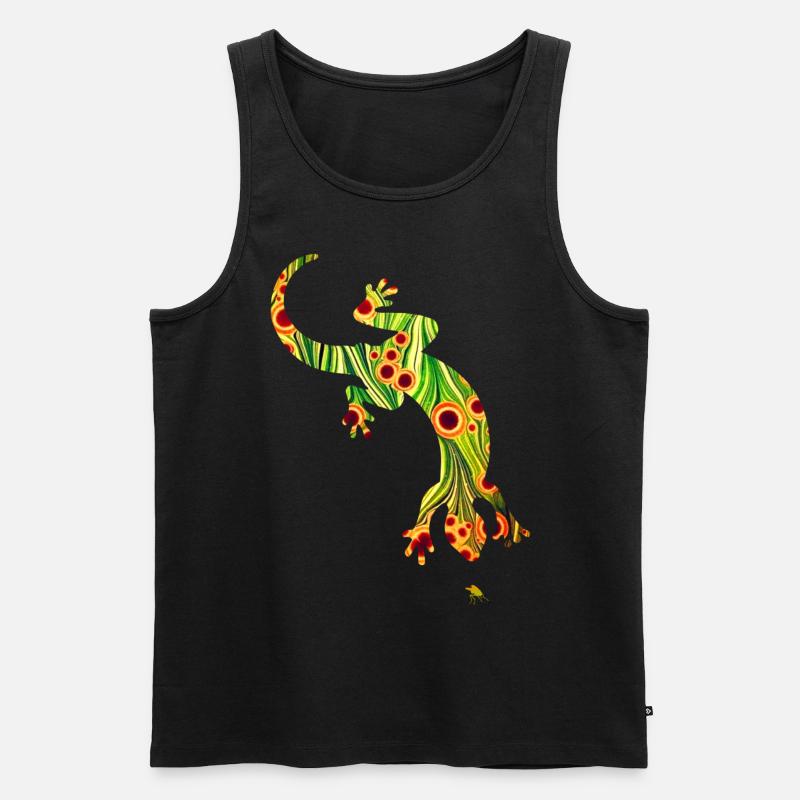 Lizard E 110 - Men's Premium Organic Tank Top - black