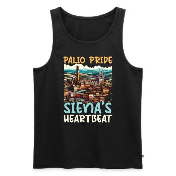 Siena Italien Reisen Urlaub Italienisch Ich liebe Italien - Männer Premium Bio Tank Top - Schwarz - Vorne - AI Model Male 178 light (178cm)