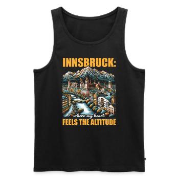 Innsbruck Österreich Reisen Urlaub Österreich - Männer Premium Bio Tank Top - Schwarz - Vorne - Michal (187cm)