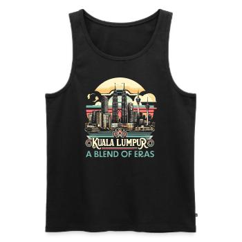Kuala Lumpur Malaysia Reisen Urlaub Malaysisch - Männer Premium Bio Tank Top - Schwarz - Vorne - AI Model Male 178 light (178cm)