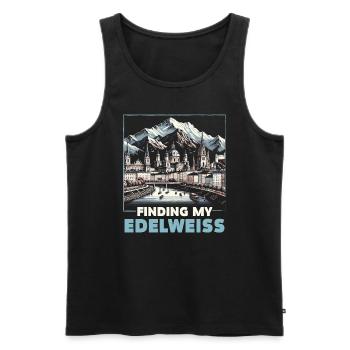 Salzburg Österreich Reisen Urlaubsland Österreich - Männer Premium Bio Tank Top - Schwarz - Vorne - Michal (187cm)