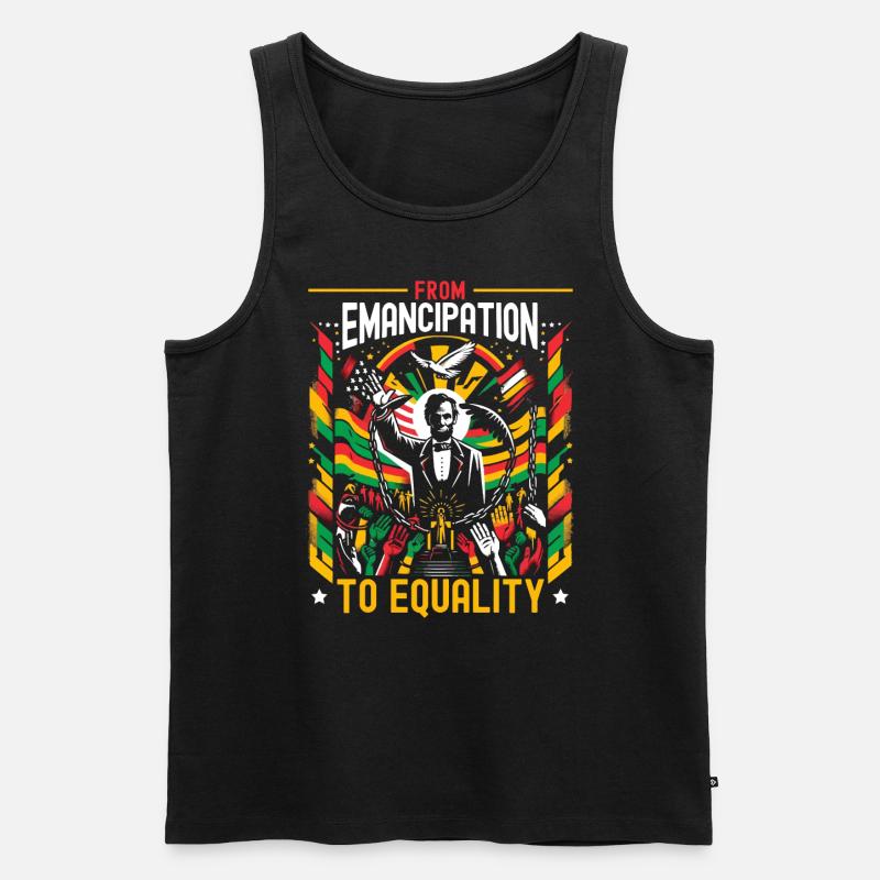 Proclamation d’émancipation African Juneteenth - Débardeur bio Premium Homme - noir