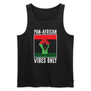 Pan-africanism African American Africa Roots Black - Men's Premium Organic Tank Top - black - Front - AI Model Male 178 light (178cm)