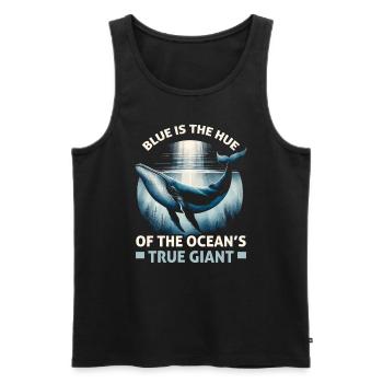 Gefährdete Arten Blauwal Tierrechte - Männer Premium Bio Tank Top - Schwarz - Vorne - Michal (187cm)