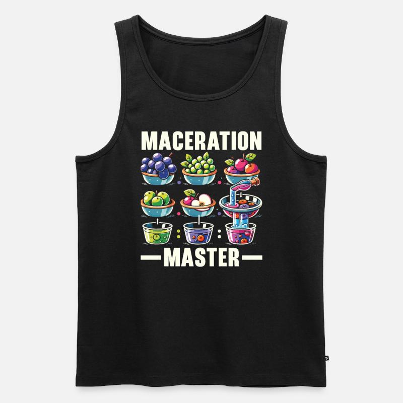 Mazerationsprozess Lebensmittelzubereitung Einweichen - Männer Premium Bio Tank Top - Schwarz
