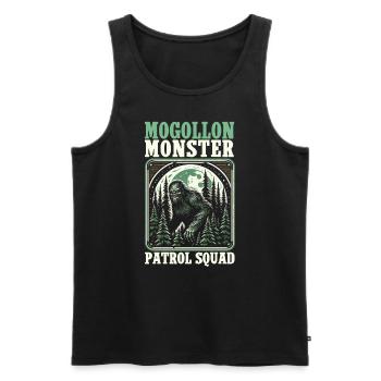 Mogollon Monster Mythical Cryptozoology Cryptid - Men's Premium Organic Tank Top - black - Front - AI Model Male 178 light (178cm)