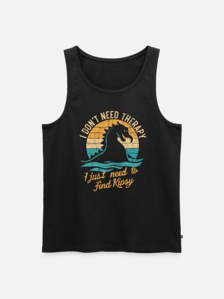 Hudson River Monster Kipsy Cryptozoology Cryptid - Herre Premium økologisk tanktop - sort