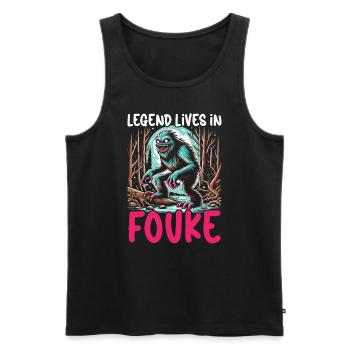 Monstre de Fouke Sasquatch du Sud Cryptozoologie - Débardeur bio Premium Homme - noir - Devant - Michal (187cm)