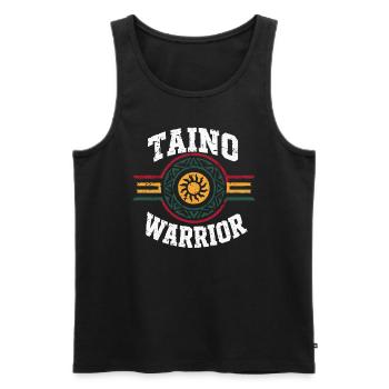 Taino-Indianer Puerto Rico Boricua Puerto-Ricaner - Männer Premium Bio Tank Top - Schwarz - Vorne - AI Model Male 178 light (178cm)