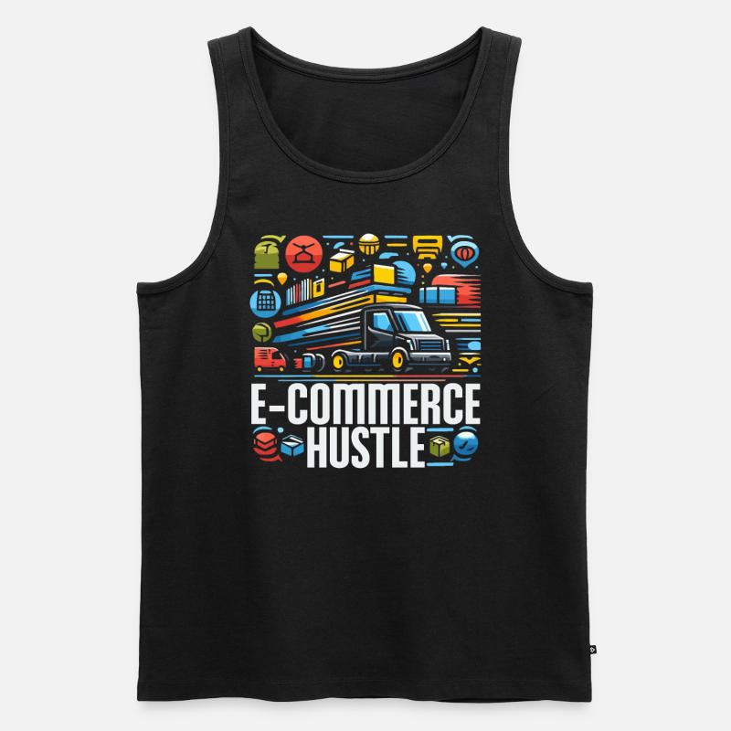 Dropshipping-Geschäft E-Commerce-Unternehmer - Männer Premium Bio Tank Top - Schwarz