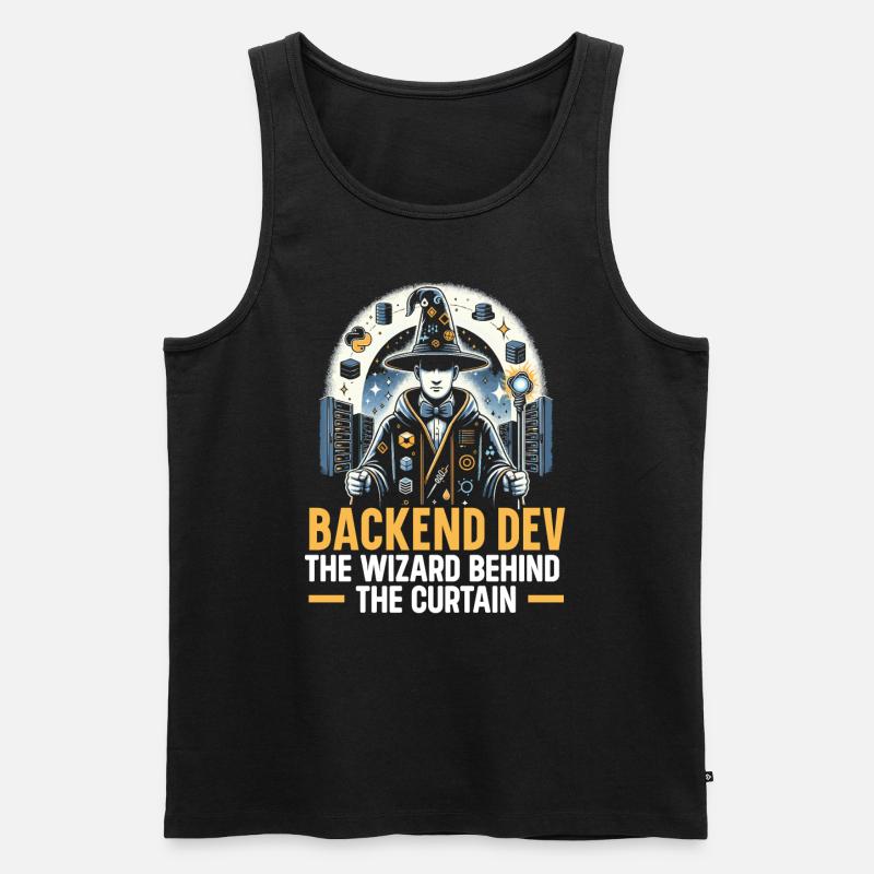 Backend-Entwickler Programmierung Softwareprogrammierer - Männer Premium Bio Tank Top - Schwarz