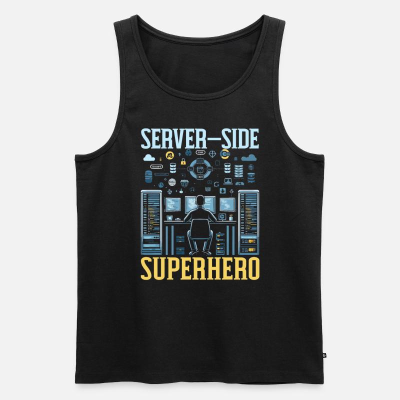 Backend-Entwickler Programmierung Softwareprogrammierer - Männer Premium Bio Tank Top - Schwarz