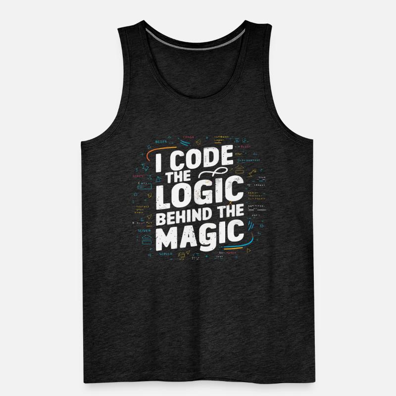 Backend Developer Programming Software Programmer Men's Premium Organic Tank Top