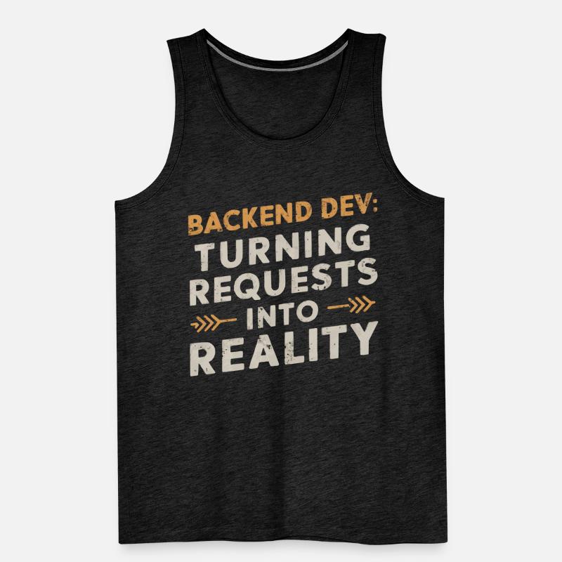 Backend-Entwickler Programmierung Softwareprogrammierer Männer Premium Bio Tank Top