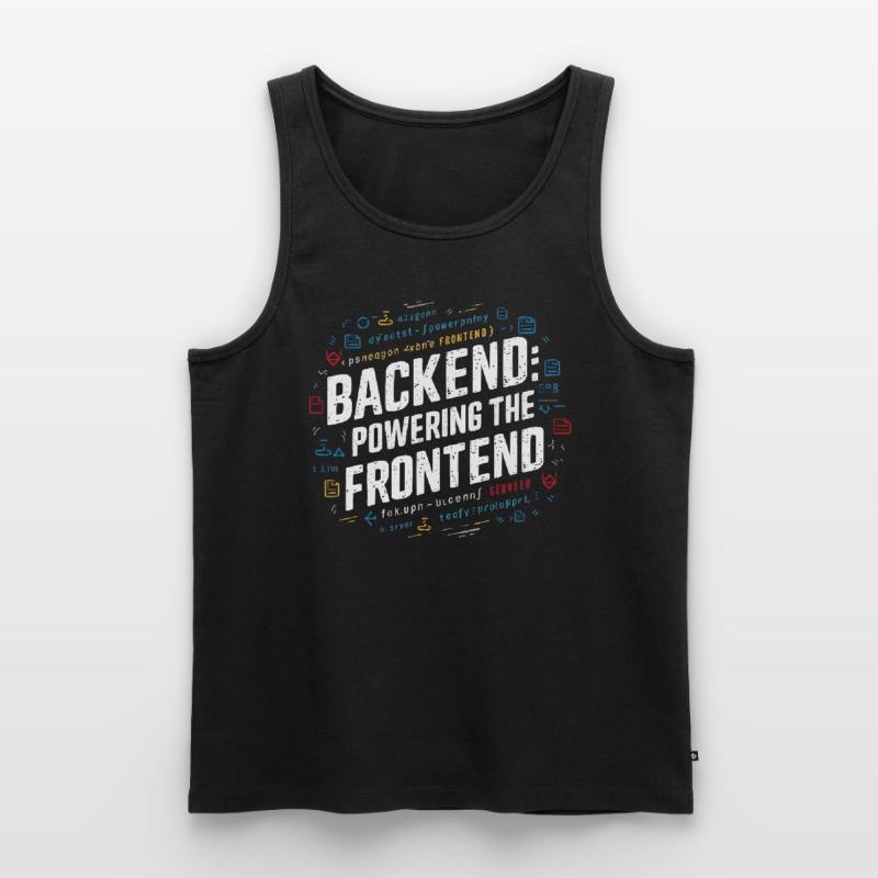 Backend-Entwickler Programmierung Softwareprogrammierer Männer Premium Bio Tank Top