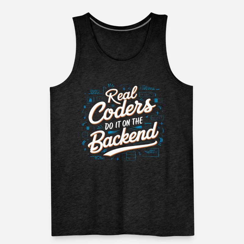 Backend-Entwickler Programmierung Softwareprogrammierer Männer Premium Bio Tank Top