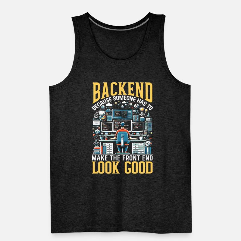 Backend-Entwickler Programmierung Softwareprogrammierer Männer Premium Bio Tank Top