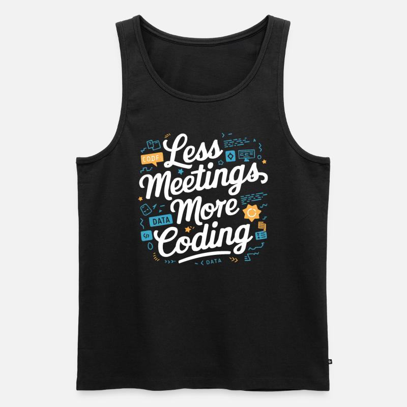 Backend-Entwickler Programmierung Softwareprogrammierer - Männer Premium Bio Tank Top - Schwarz