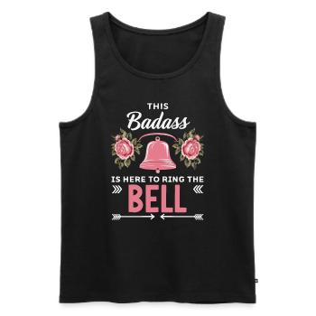 Mois de la sensibilisation au cancer du sein Pink Ribbon Chemo - Débardeur bio Premium Homme - noir - Devant - AI Model Male 178 light (178cm)