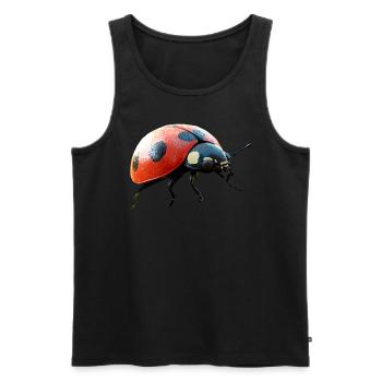 Ladybug Ladybug Insects Colorful Cute Ladybugs - Men's Premium Organic Tank Top - black - Front - AI Model Male 178 light (178cm)
