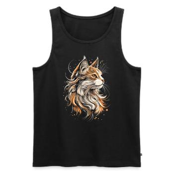 Persian Cat Persian Cat Persian Cat Cute Cats - Men's Premium Organic Tank Top - black - Front - AI Model Male 178 light (178cm)