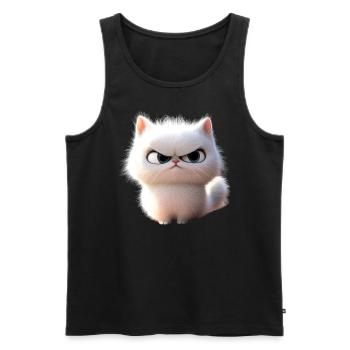 Persian Cat Persian Cat Persian Cat Cute Cats - Men's Premium Organic Tank Top - black - Front - AI Model Male 178 light (178cm)