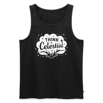 Kosmische Energie Lebensenergie Universelle Kraft - Männer Premium Bio Tank Top - Schwarz - Vorne - AI Model Male 178 light (178cm)