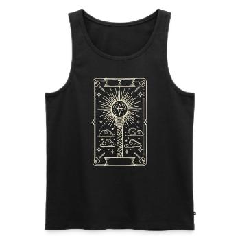 K-Pop Korean Pop Music South Korea Kpop Lightstick - Men's Premium Organic Tank Top - black - Front - AI Model Male 178 light (178cm)