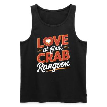 Krabben Rangun Liebhaber Amerikanisch Chinesisch Meeresfrüchte - Männer Premium Bio Tank Top - Schwarz - Vorne - Michal (187cm)