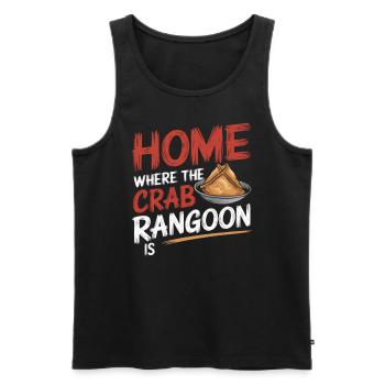 Krabben Rangun Liebhaber Amerikanisch Chinesisch Meeresfrüchte - Männer Premium Bio Tank Top - Schwarz - Vorne - Michal (187cm)